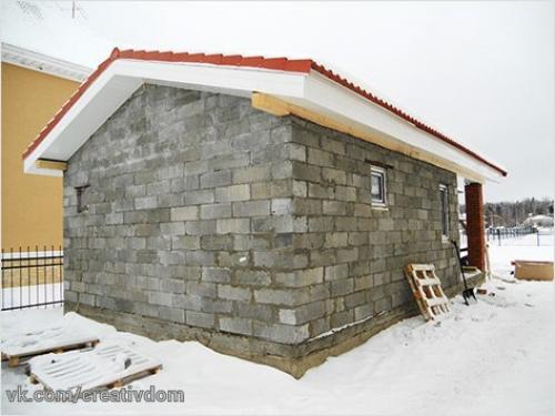 Баня из пеноблоков своими руками. 08