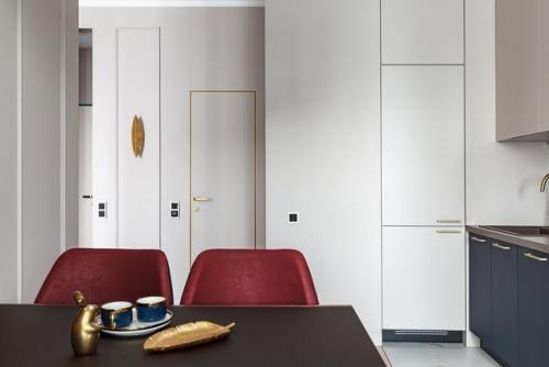 Продуманная однушка, в которой поместились кухня, гостиная и спальня. 02