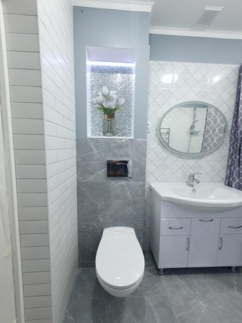 Мы заканчиваем ремонт нашей небольшой ванной комнаты. 04