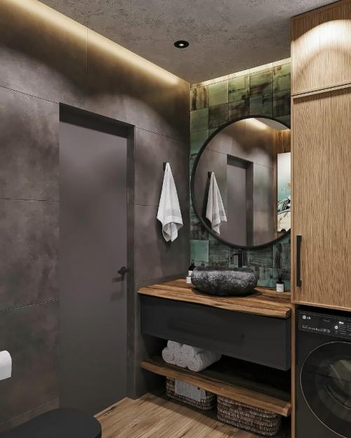 Несмотря на скромные размеры, эта ванная площадью всего 4 кв. 02