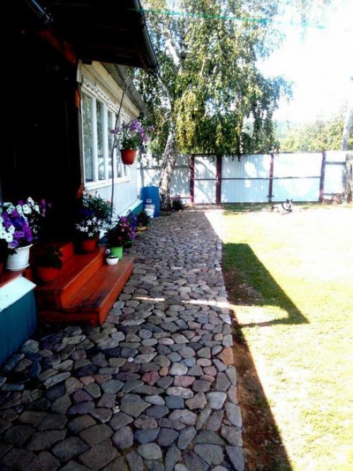 Дорожка из речного камня своими руками за 2 дня. 05