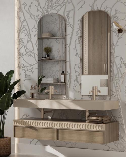 Невероятная ванная комната в загородном доме. 06