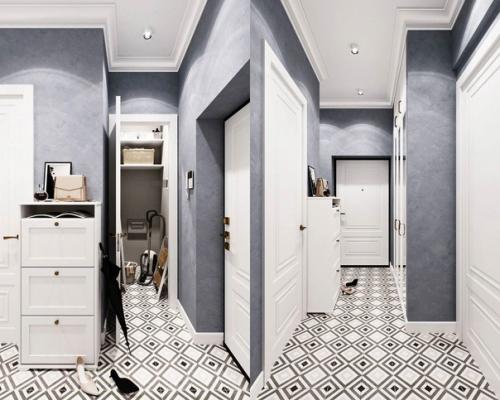 Нежный дизайн однокомнатной квартиры, площадью 40 кв. 06