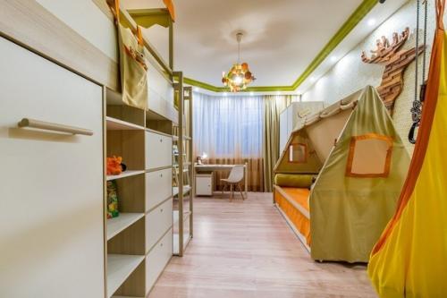 Дизайн детской комнаты площадью 18 кв. 05