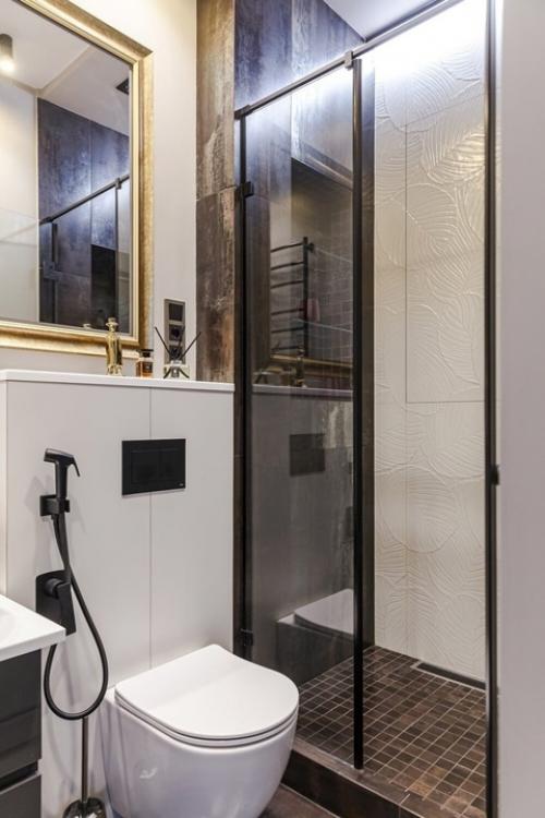 Продуманная однушка, в которой поместились кухня, гостиная и спальня. 08