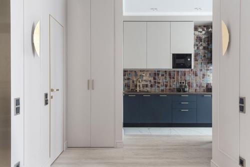 Продуманная однушка, в которой поместились кухня, гостиная и спальня. 01