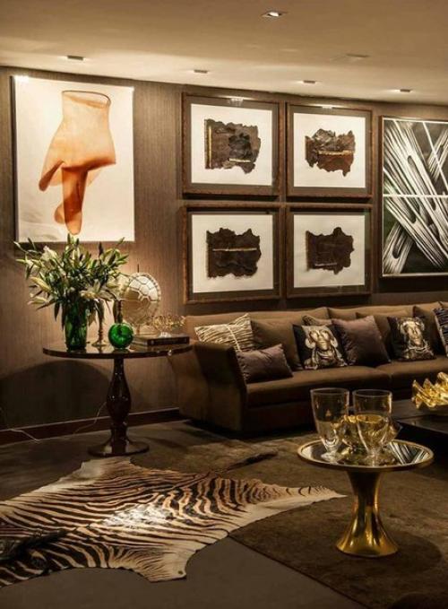 Насыщенная цветовая схема темный шоколад серый создаёт чувственное, воздушное пространство. 05