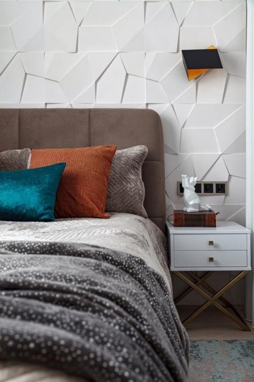 Продуманная однушка, в которой поместились кухня, гостиная и спальня. 05