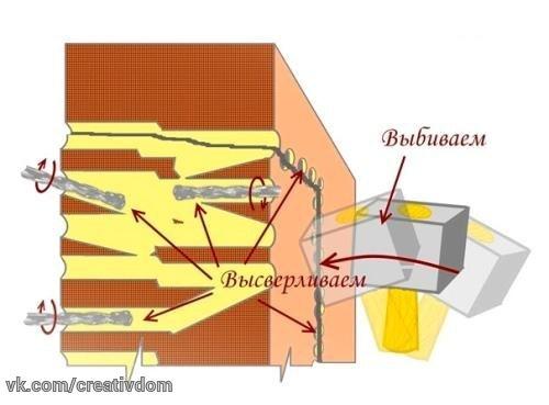 Как сделать проем (нишу) в стене? 01