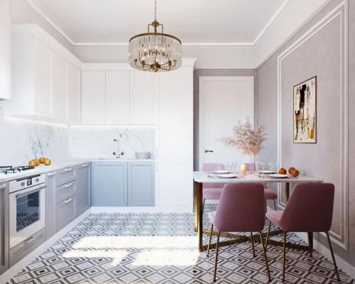 Нежный дизайн однокомнатной квартиры, площадью 40 кв. 03