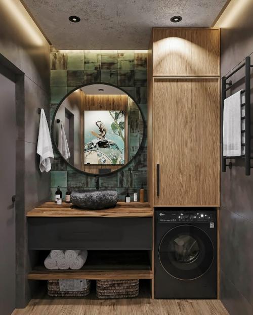 Несмотря на скромные размеры, эта ванная площадью всего 4 кв. 04