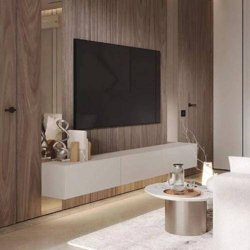 Интерьер квартиры в современном стиле в светлых тонах. 04