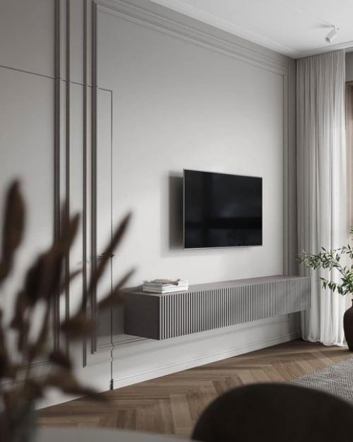 Стильный интерьер кухни - гостиной. 06