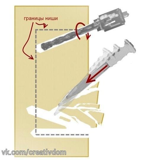 Как сделать проем (нишу) в стене? 02