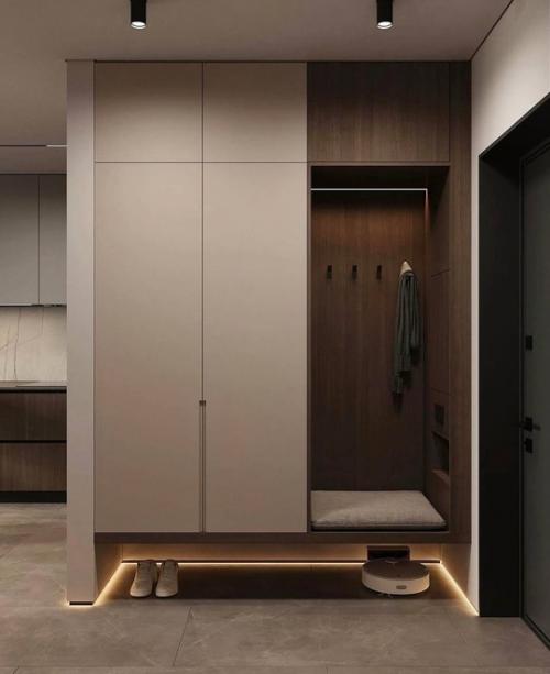 Интерьер квартиры в современном стиле в светлых тонах. 08