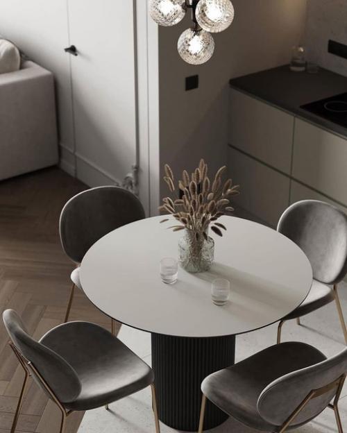 Стильный интерьер кухни - гостиной. 04