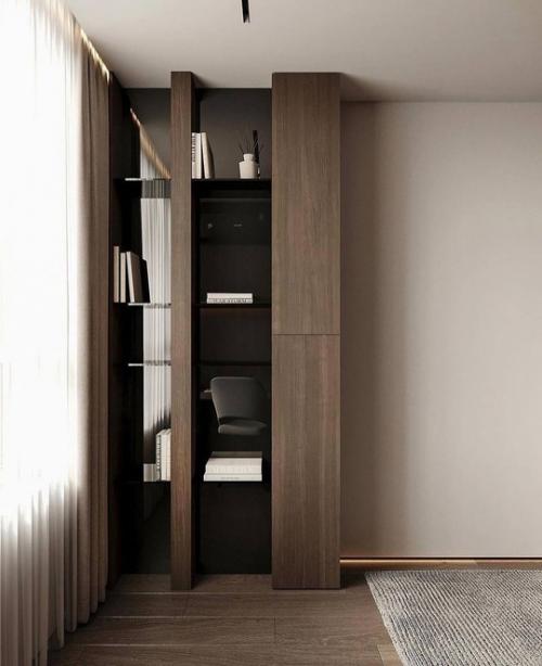 Интерьер квартиры в современном стиле в светлых тонах. 09