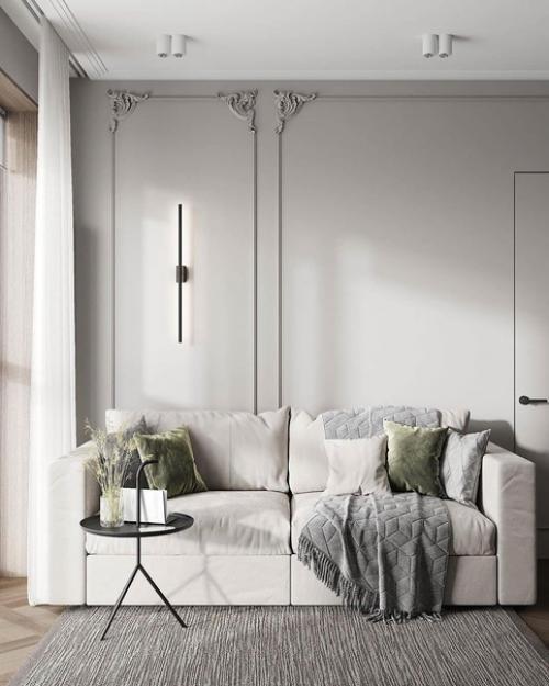 Стильный интерьер кухни - гостиной. 03