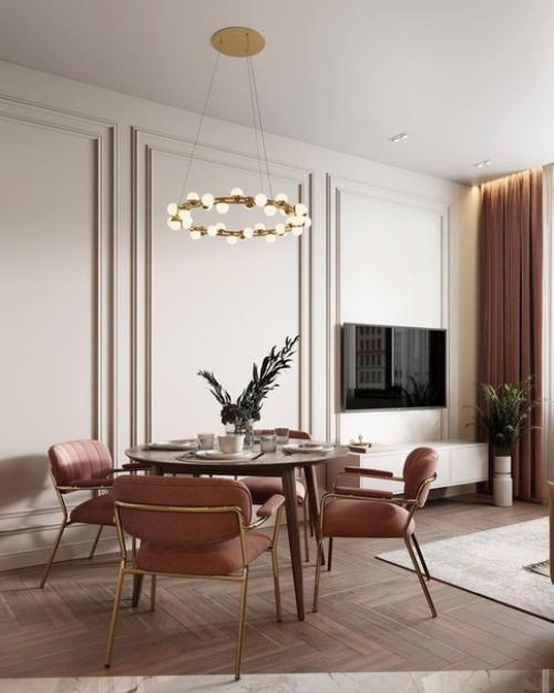 Интерьер кухни - гостиной 18 кв. 03