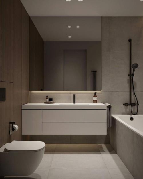 Интерьер, в котором нет ничего лишнего, нет каких-то ярких вещей, которые портили бы красивый дизайн квартиры. 06