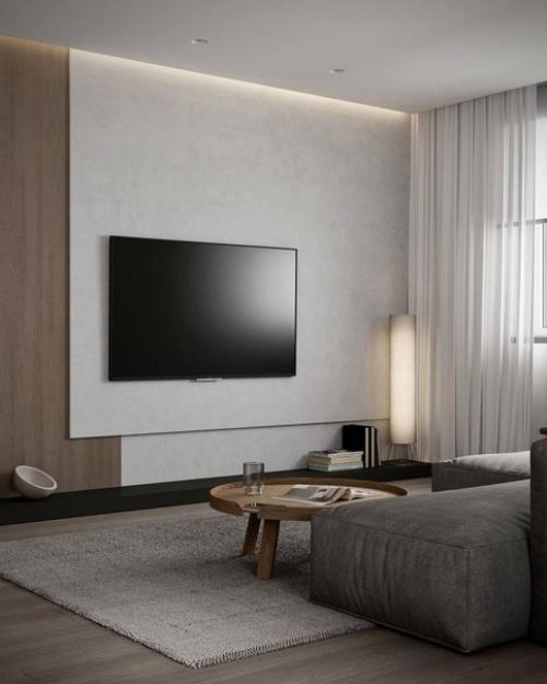 Интерьер, в котором нет ничего лишнего, нет каких-то ярких вещей, которые портили бы красивый дизайн квартиры. 04