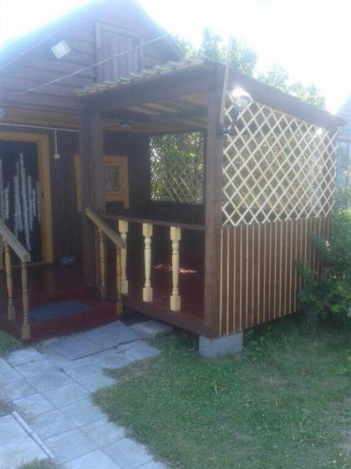 Веранда к бане своими руками. 06