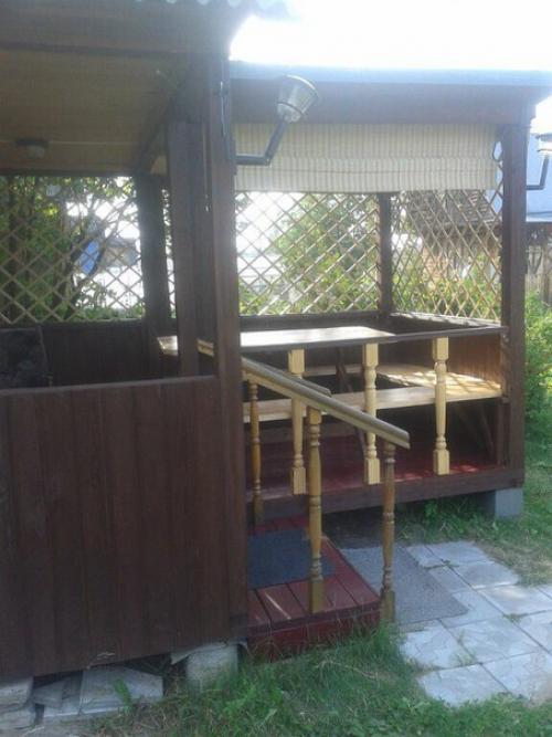 Веранда к бане своими руками. 08