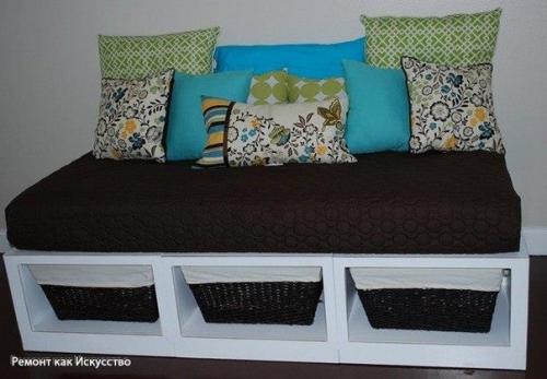 Симпатичный диван собственными руками cделать. 03