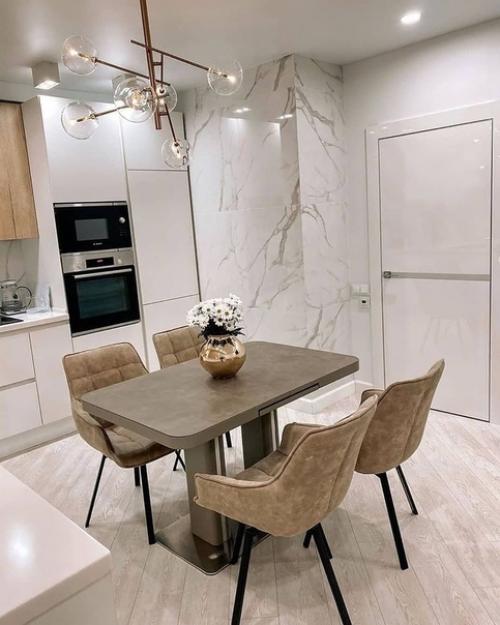 Кухня - гостиная.  Дизайн сама продумала. 03