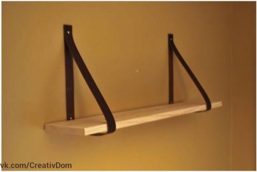 3 виды простых в изготовлении стильных полок. 03
