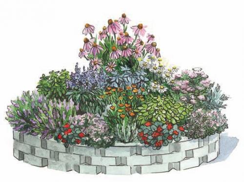 Идеи для овощных, декоративных и пряных цветников. 01 Идеи для овощных, декоративных и пряных цветников. 01