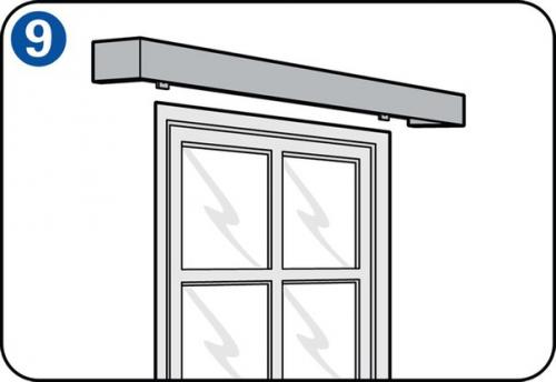 Установка карниза для штор. 08 Установка карниза для штор. 08