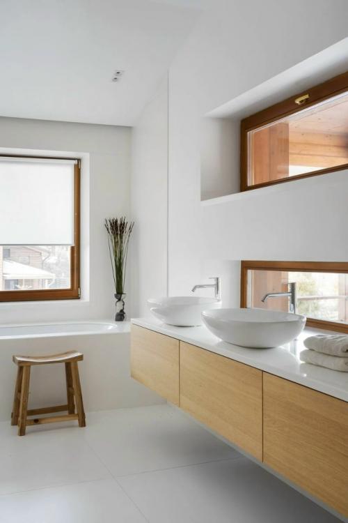 Воздушный интерьер загородного дома - это пространство, где царят лёгкость, свет и гармония. 08