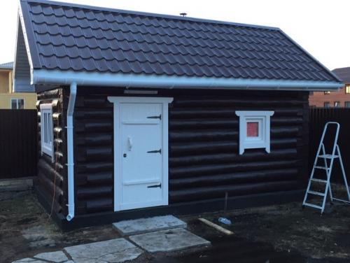 Вот моя банька, строил сам! 07