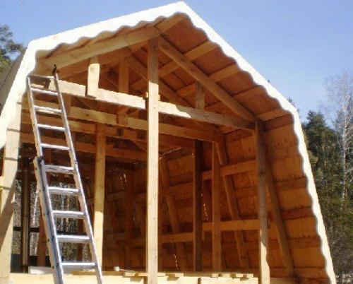 Как сделать крышу с мансардой. 02