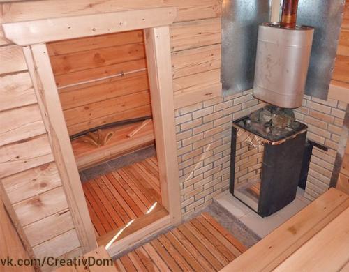 Как установить печь в бане? 04