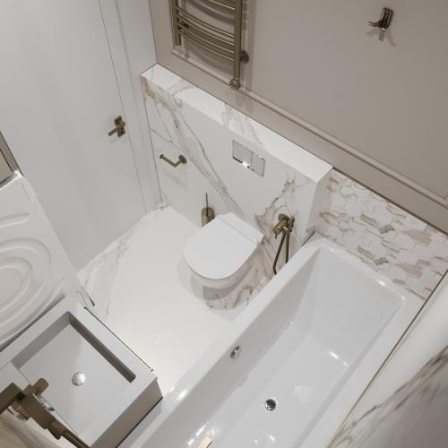 Очень компактная ванна 3. 5 кв. 04