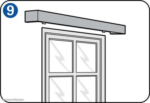 Установка карниза для штор. 08 Установка карниза для штор. 08