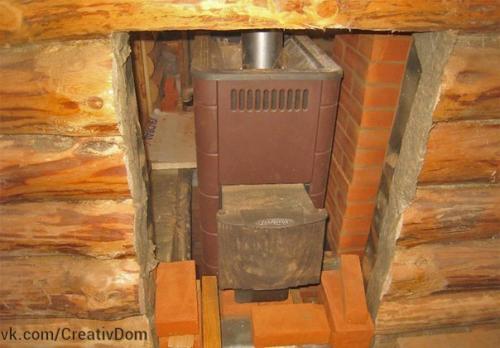 Как установить печь в бане? 09
