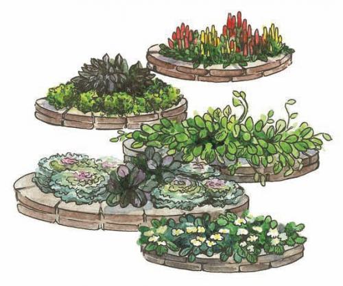 Идеи для овощных, декоративных и пряных цветников. 03 Идеи для овощных, декоративных и пряных цветников. 03