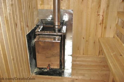 Как установить печь в бане? 03