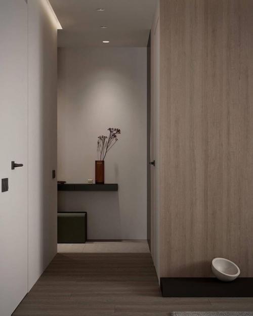 Интерьер, в котором нет ничего лишнего, нет каких-то ярких вещей, которые портили бы красивый дизайн квартиры. 07