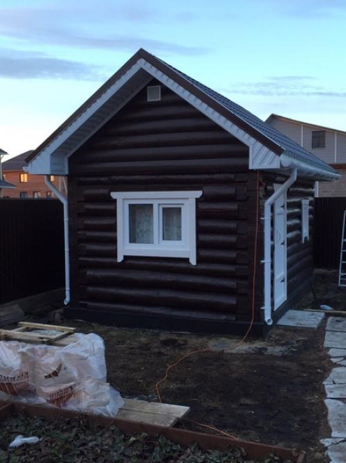 Вот моя банька, строил сам! 08